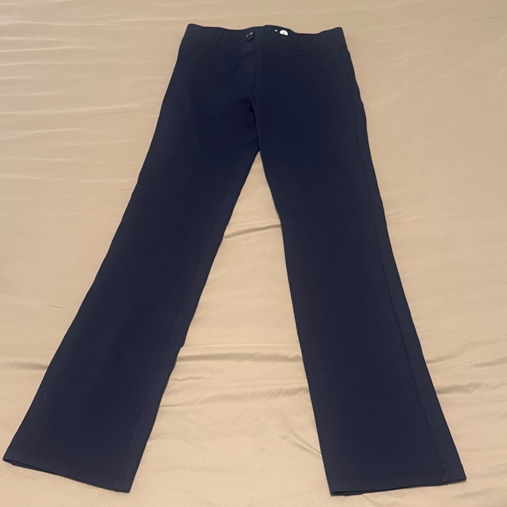 Betabrand Women's Navy Boot Cut Yoga Dress Pants
